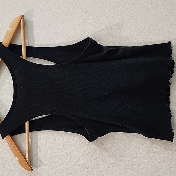 American Eagle Outfitters Black Ribbed Tank Top - Picture 4 of 6